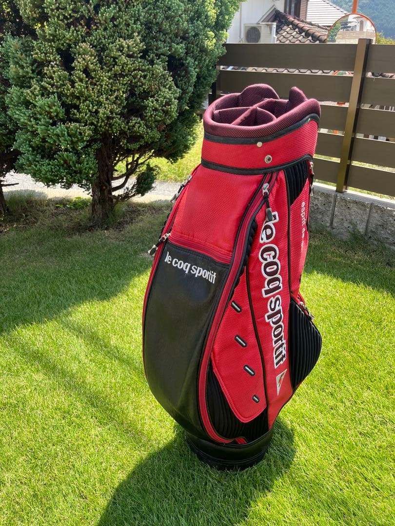 ルコック　キャディバック 中古　赤　レッド