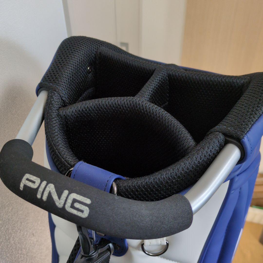 美品☆PING ピン キャディバッグ CB-P191（カラー：ブルー）