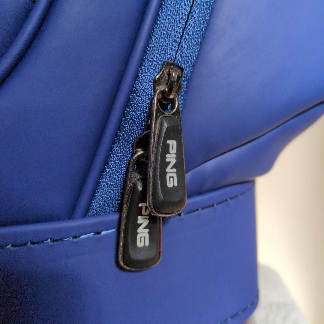 美品☆PING ピン キャディバッグ CB-P191（カラー：ブルー）