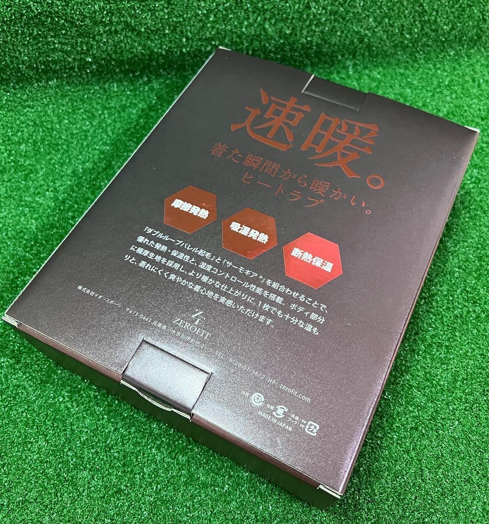 25モデル　ZEROFIT 速暖。HEATRUB モックネック L ブラック