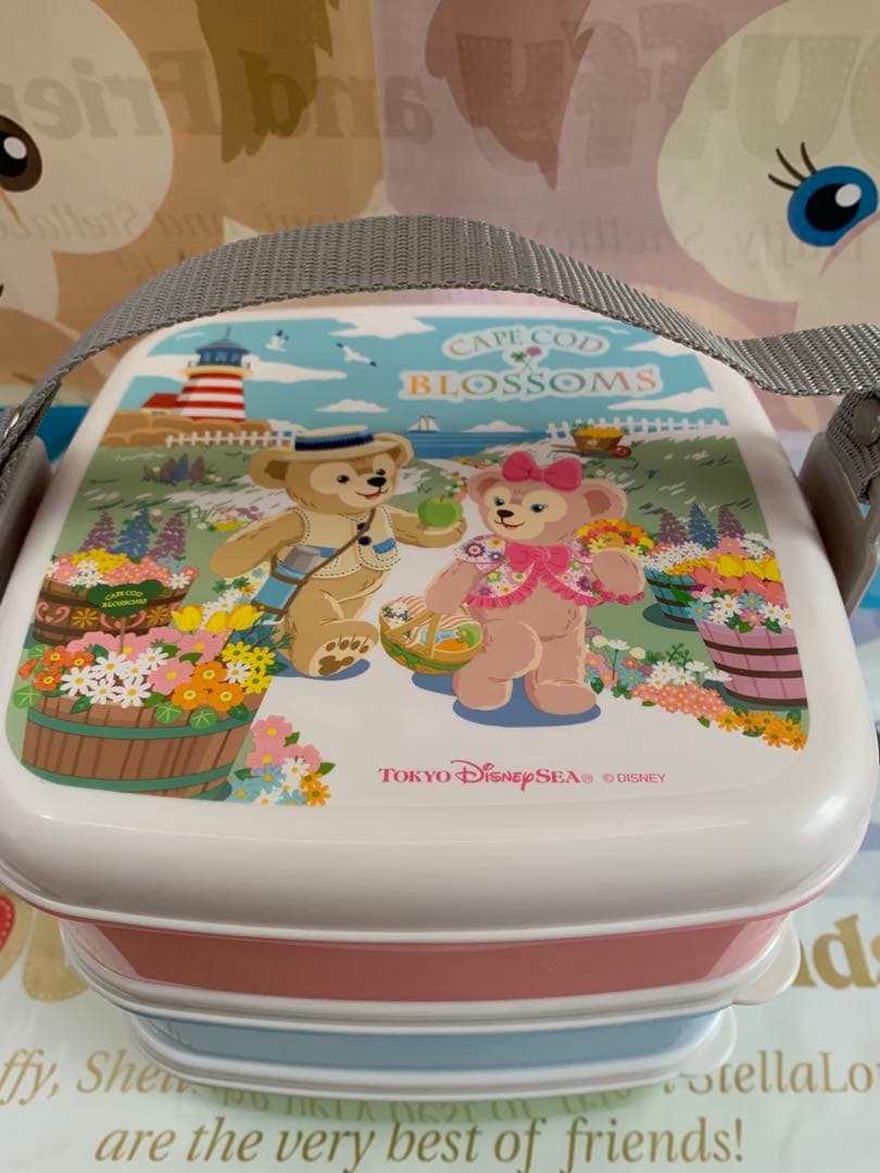 ダッフィーお弁当箱　ランチボックス　エプロン＆ミトンセット　ご飯型抜き