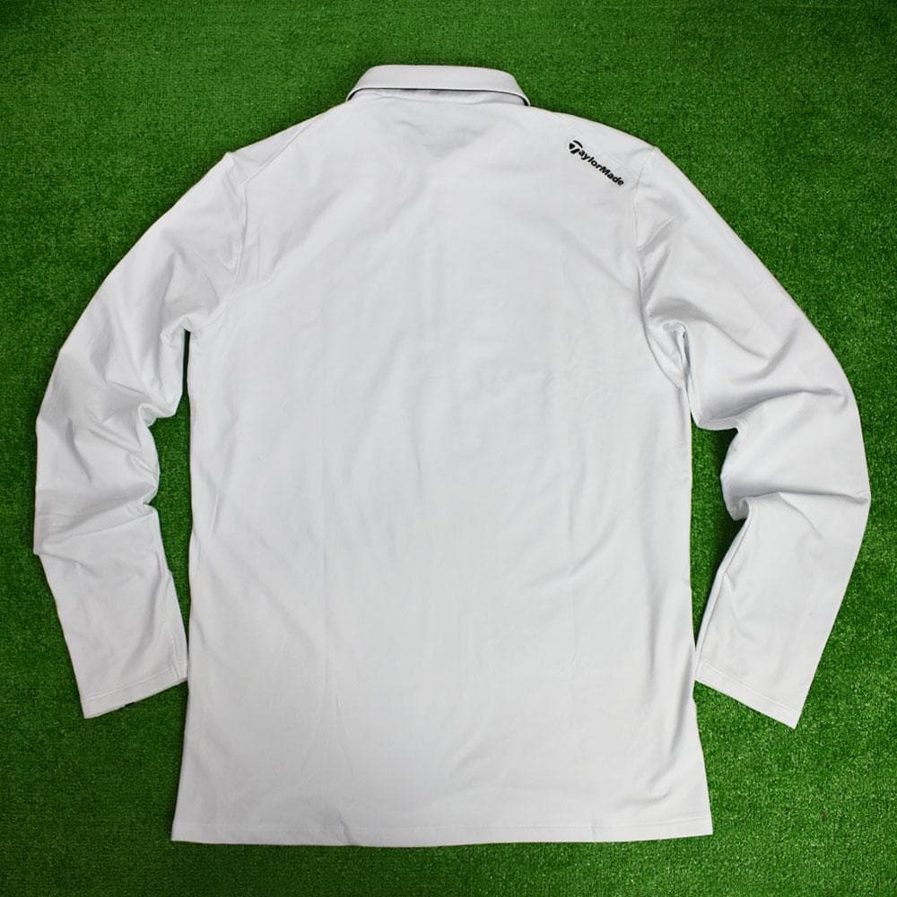 TaylorMade/テーラーメイド 長袖ジップシャツ【ホワイト/O】新品！