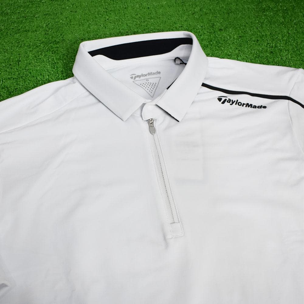 TaylorMade/テーラーメイド 長袖ジップシャツ【ホワイト/O】新品！