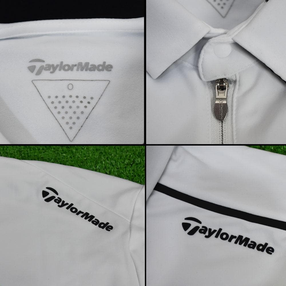 TaylorMade/テーラーメイド 長袖ジップシャツ【ホワイト/O】新品！