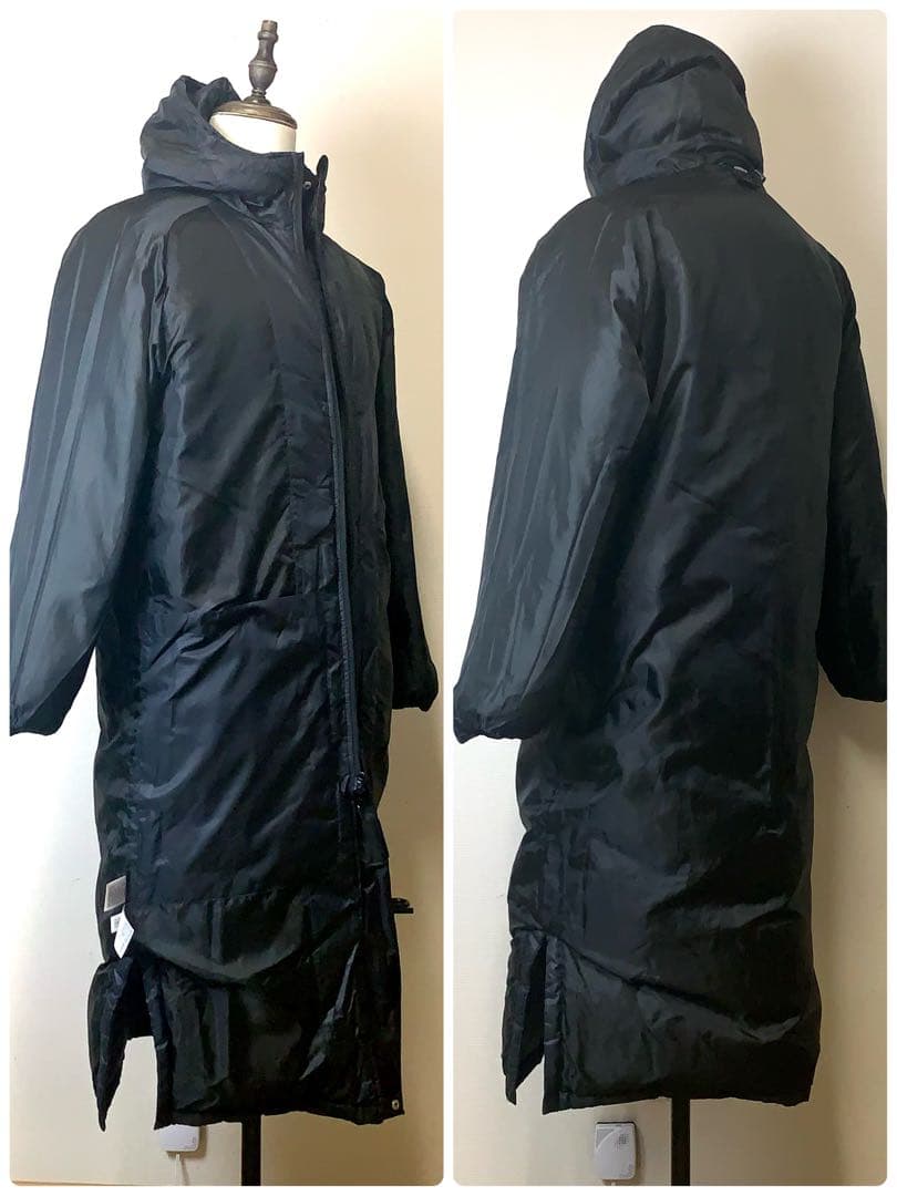 【美品】adidas ベンチコート　フード着脱不可　L（メンズM〜L相当）