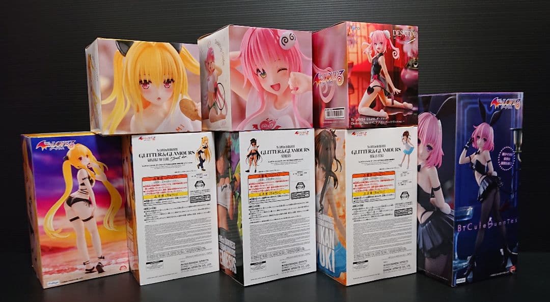 ToLOVEる ダークネス 美少女 ヤミ モモ ララ 他 フィギュア ８体セット