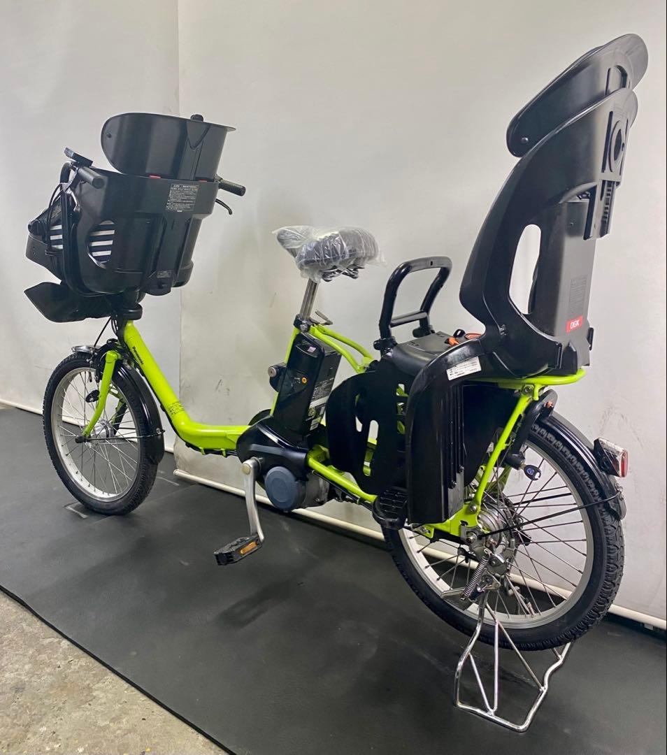 1年保証 パナソニック　ギュットミニ 20インチ　黄緑色　電動アシスト自転車