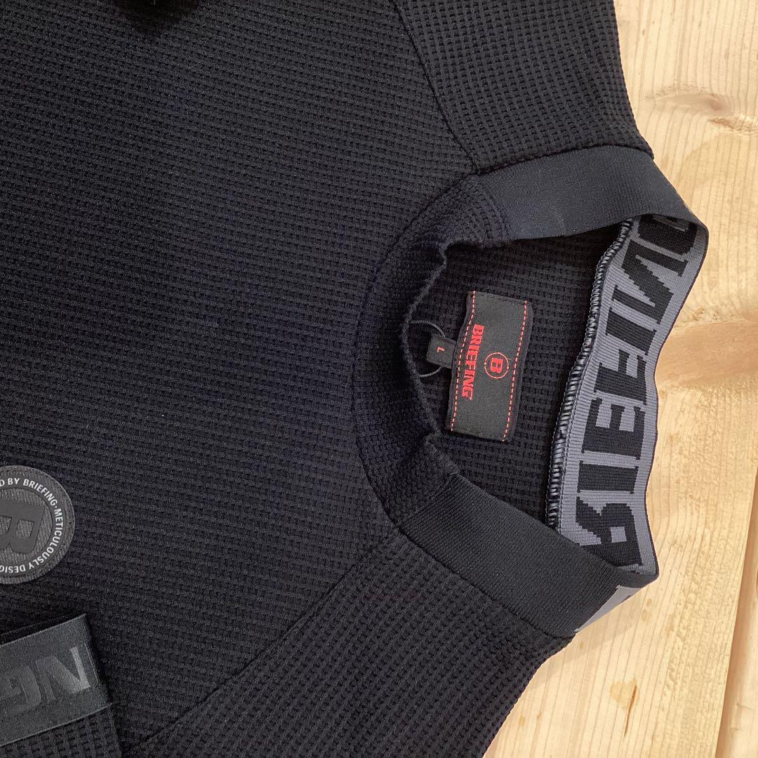 新品　BRIEFING 正規品　NECK LOGO HIGHNECK 黒　L