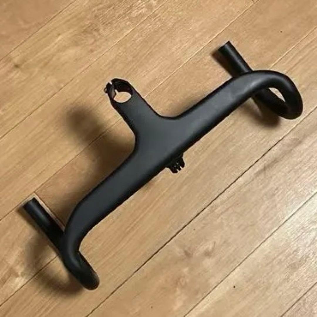 一体型カーボンハンドル 軽量 400mm 90mm -7°