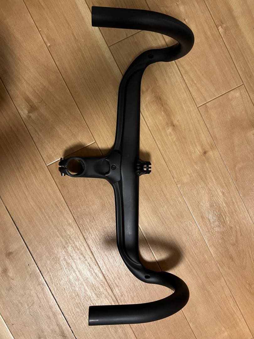 一体型カーボンハンドル 軽量 400mm 90mm -7°