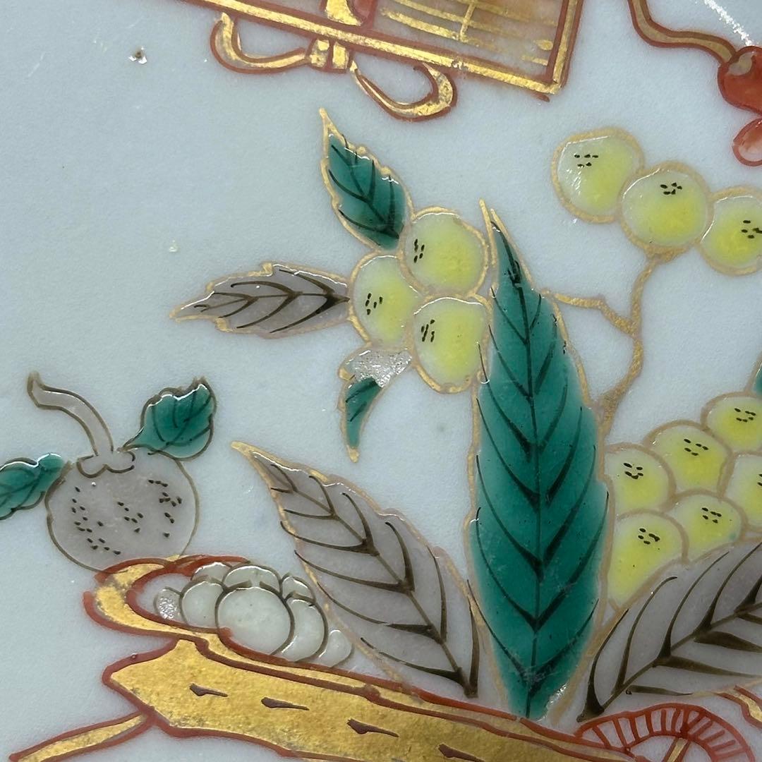 ★ 古伊万里 金彩 色絵 変形皿 5枚/食器！★管理200