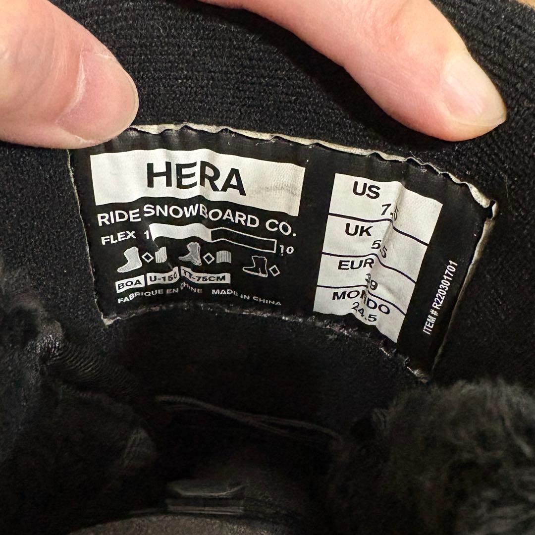 RIDE HERA スノーボードブーツ 24.5cmブラック 美品