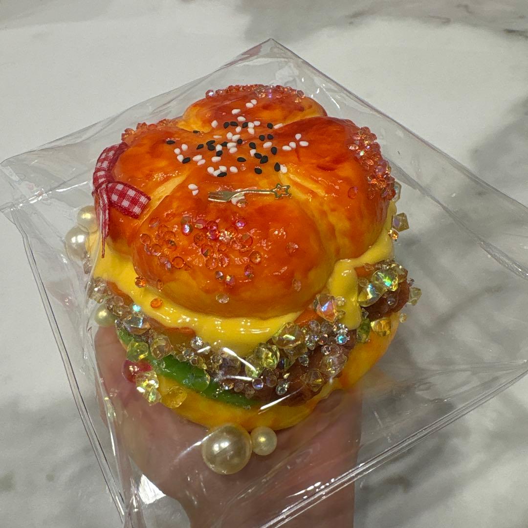 オマケ付き 新作 キラキラ先生 スクイーズ ケーキ スフレ バーガー