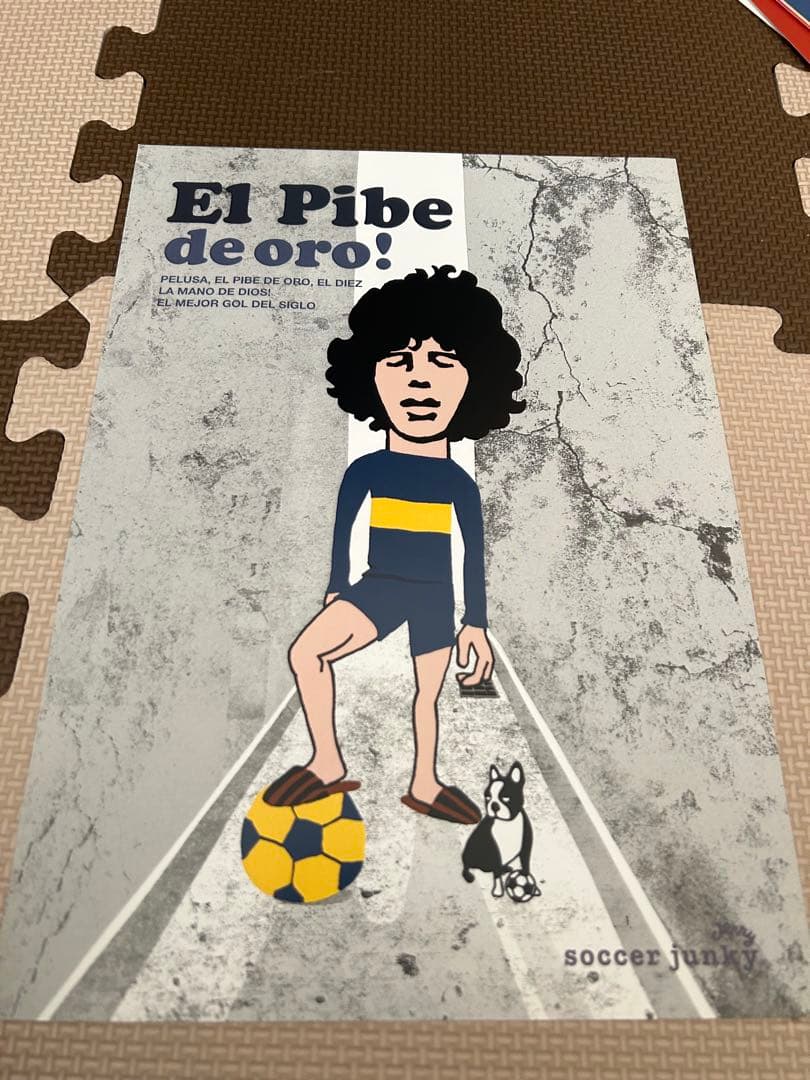 サッカー 記念グッズ イラスト5枚セット