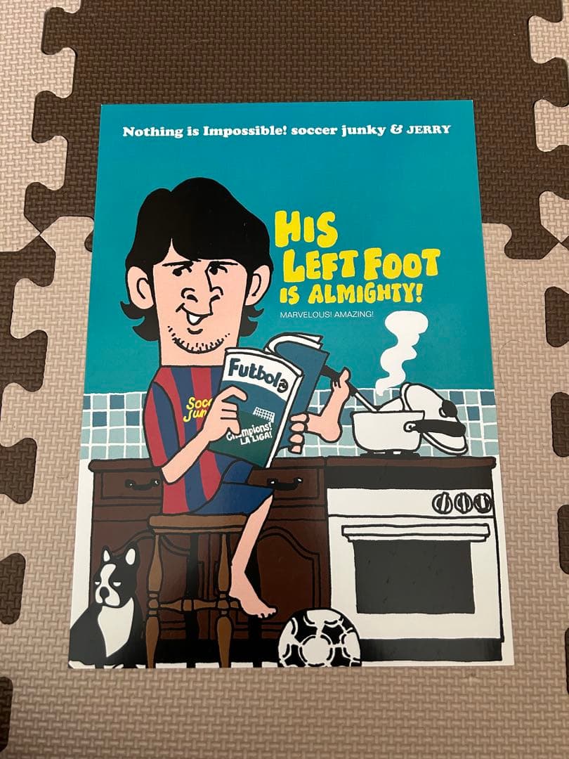 サッカー 記念グッズ イラスト5枚セット