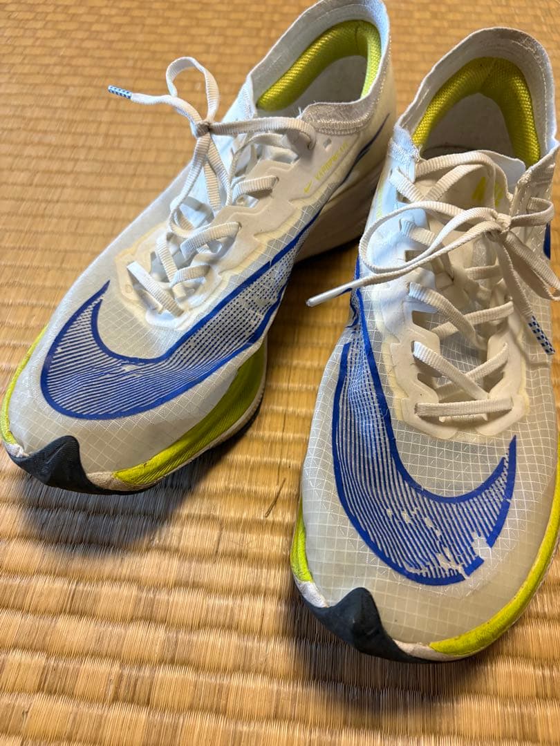 Nike air zoom vaporfly next % （ブルー・オレンジ）