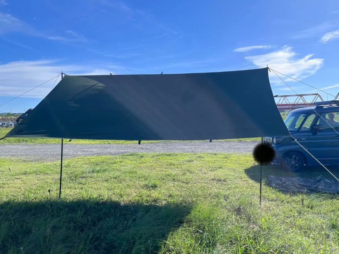 GoGlamping ゴーランピング レクタタープ 3.5m　オリーブグリーン