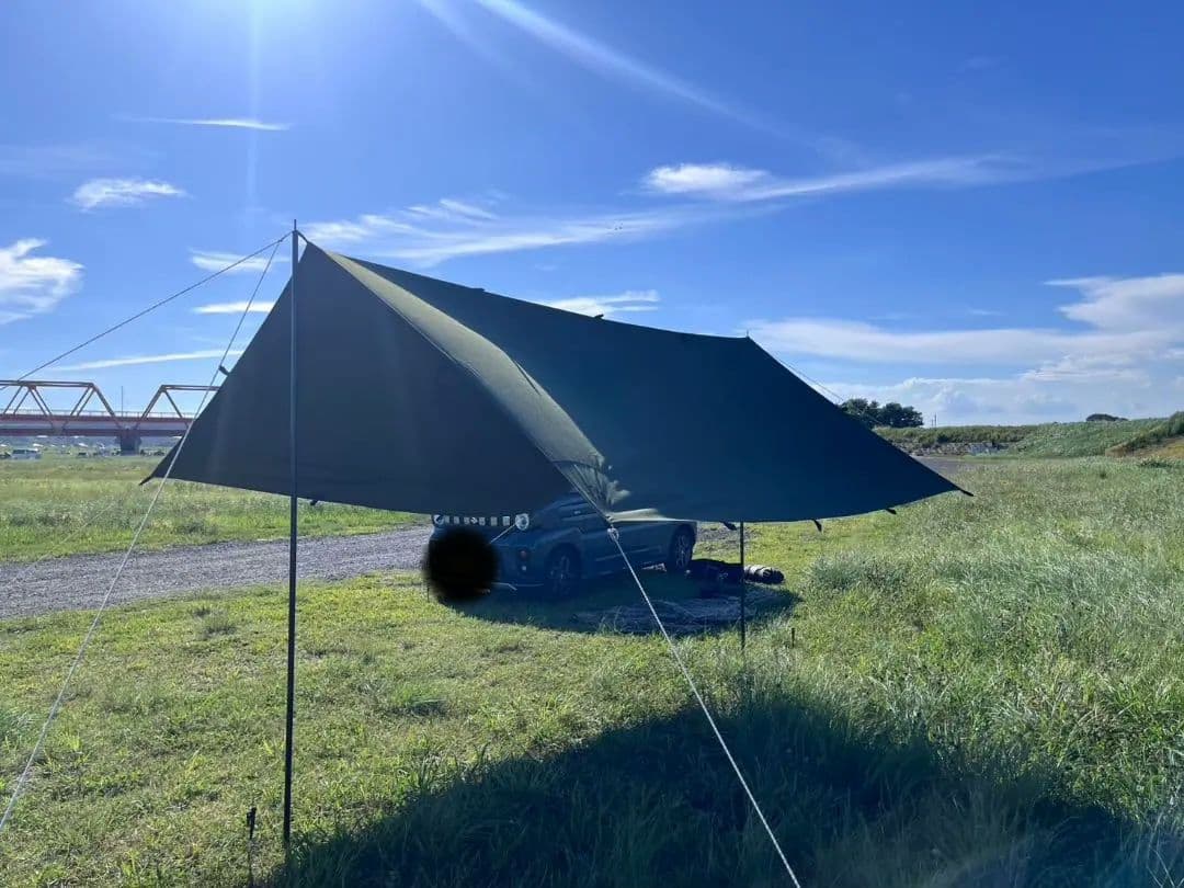 GoGlamping ゴーランピング レクタタープ 3.5m　オリーブグリーン