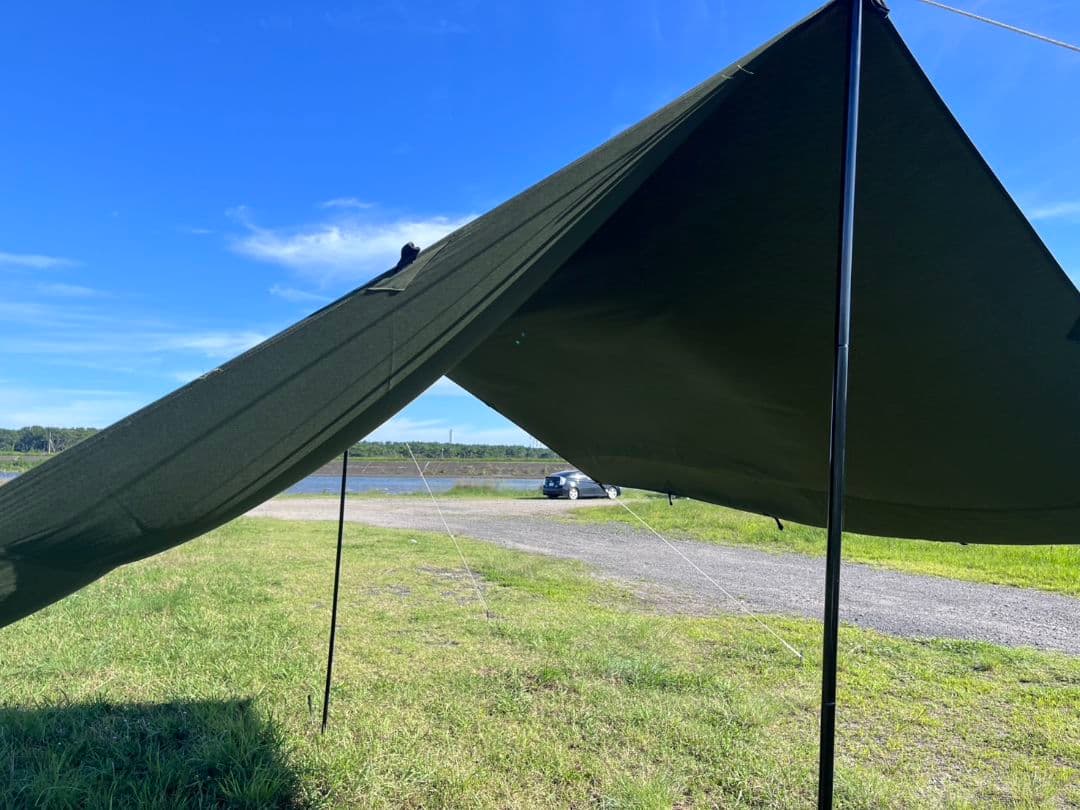GoGlamping ゴーランピング レクタタープ 3.5m　オリーブグリーン