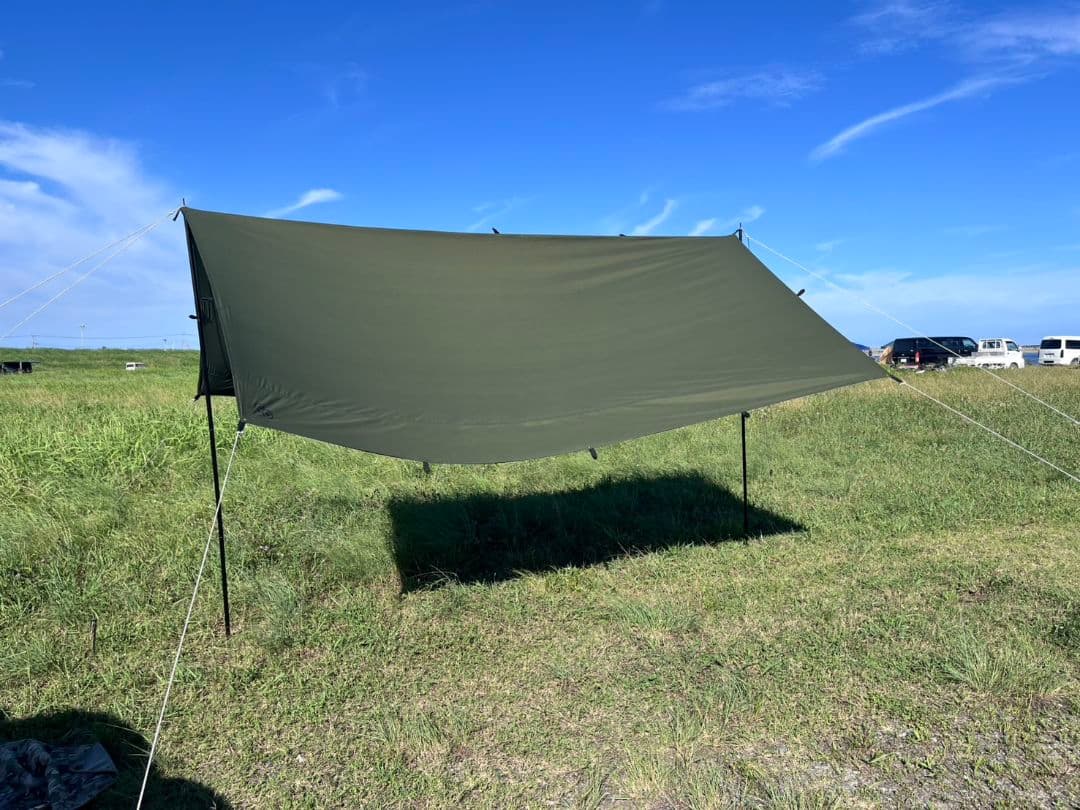GoGlamping ゴーランピング レクタタープ 3.5m　オリーブグリーン