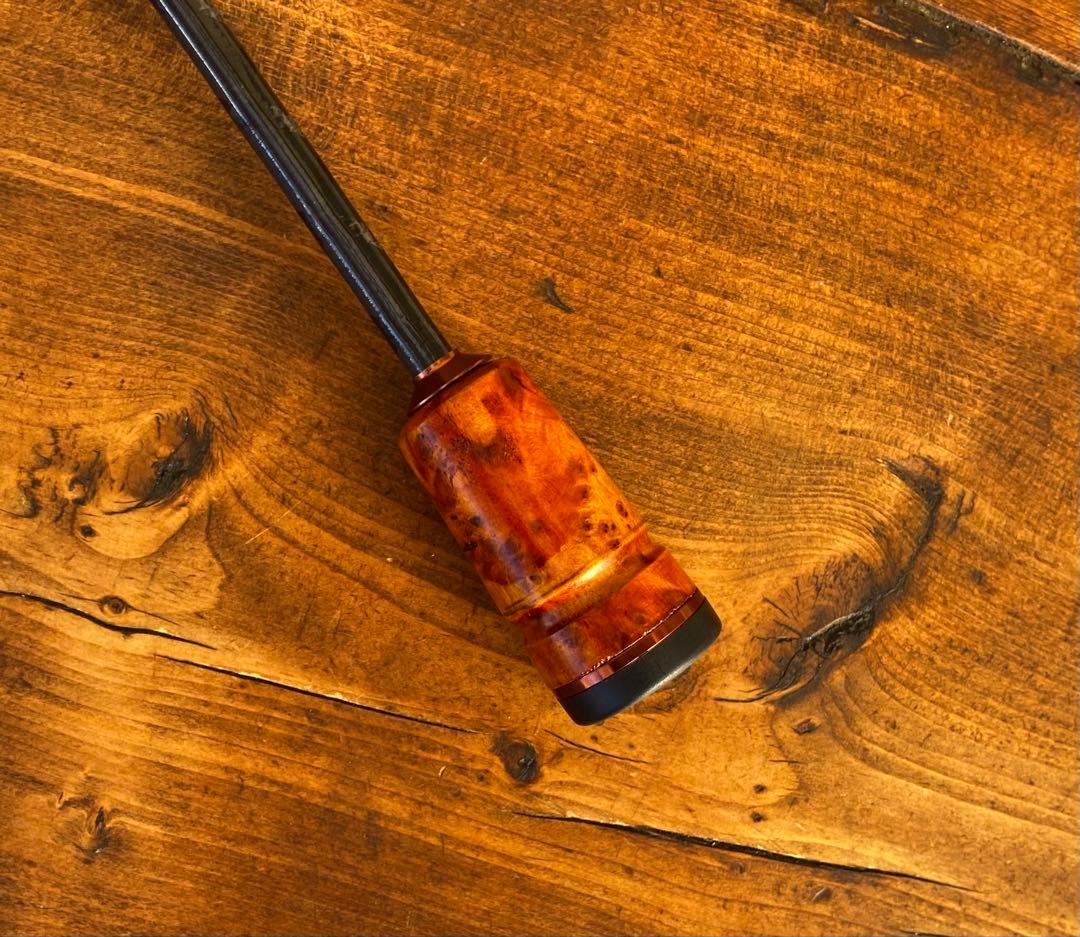 新品未使用　カーボンロッド　スピニング　662UL バスロッド　ウッドグリップ