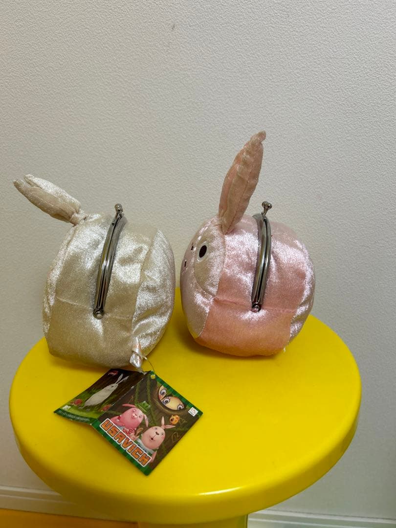レトロ　ウサビッチ　キラキラがまぐちポーチセット　未使用品　ぬいぐるみ