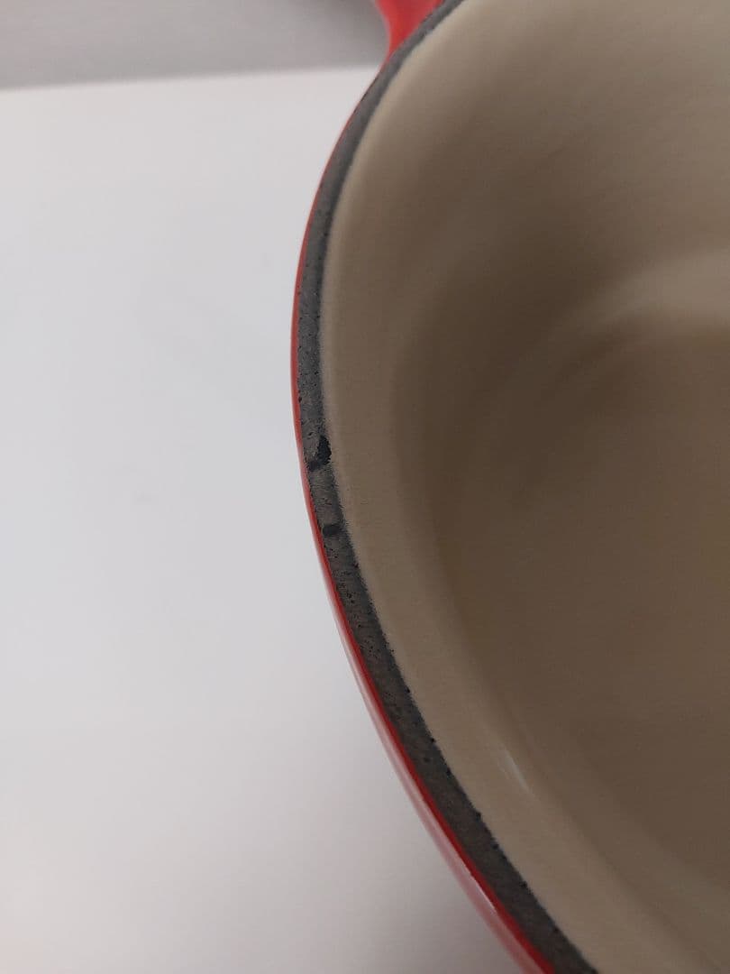 美品　ル・クルーゼLE CREUSET レッド 片手鍋　20センチ赤