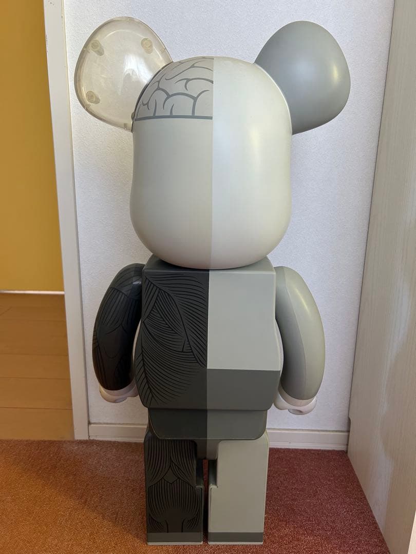 KAWS BE@RBRICK Dissected 1000% グレー 約70cm