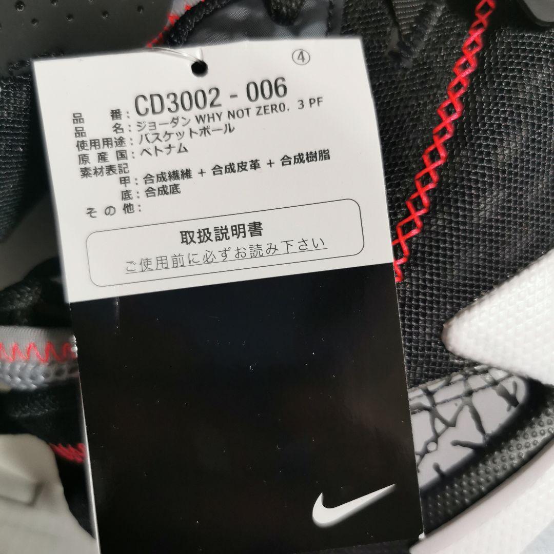 JORDAN ジョーダン \"Why Not?\" Zer0.3 PF 25cm