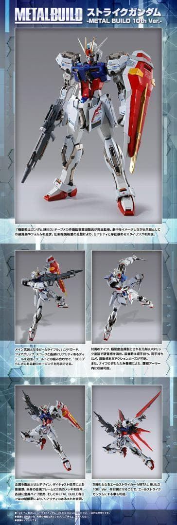 メタルビルド ガンプラ ストライクガンダム10th エールストライカー セット