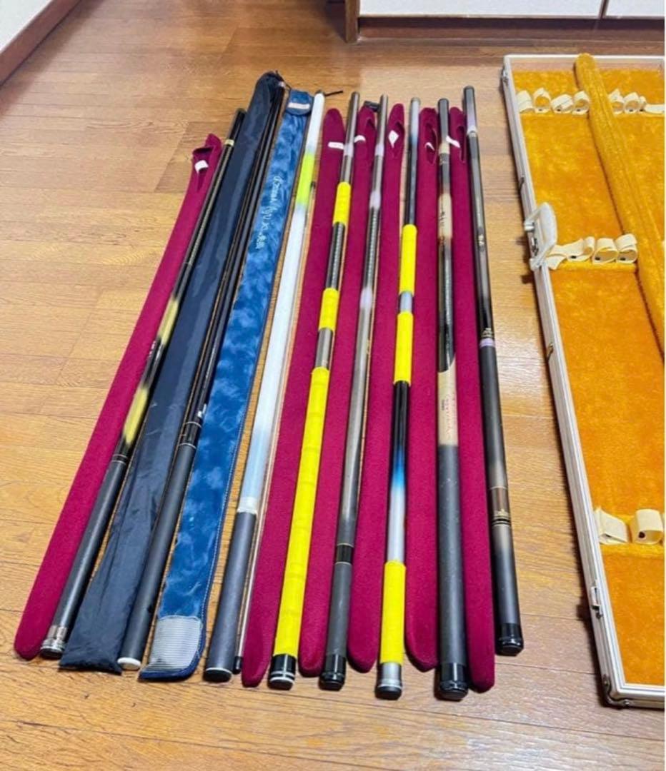 鮎竿多数セット 専用ケース付き