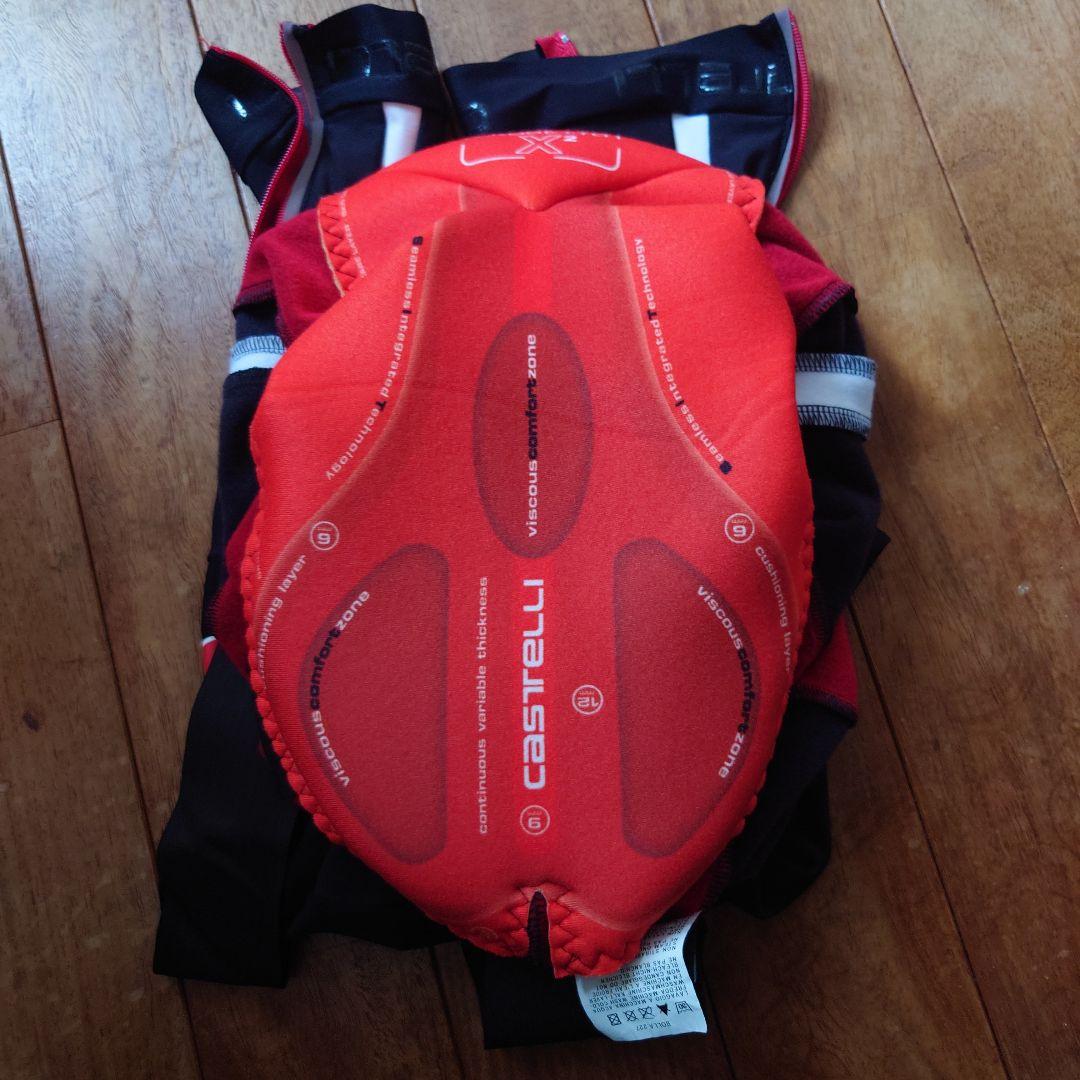 CASTELLI カステリ ROSSO CORSA 冬用ビブタイツ ブラック