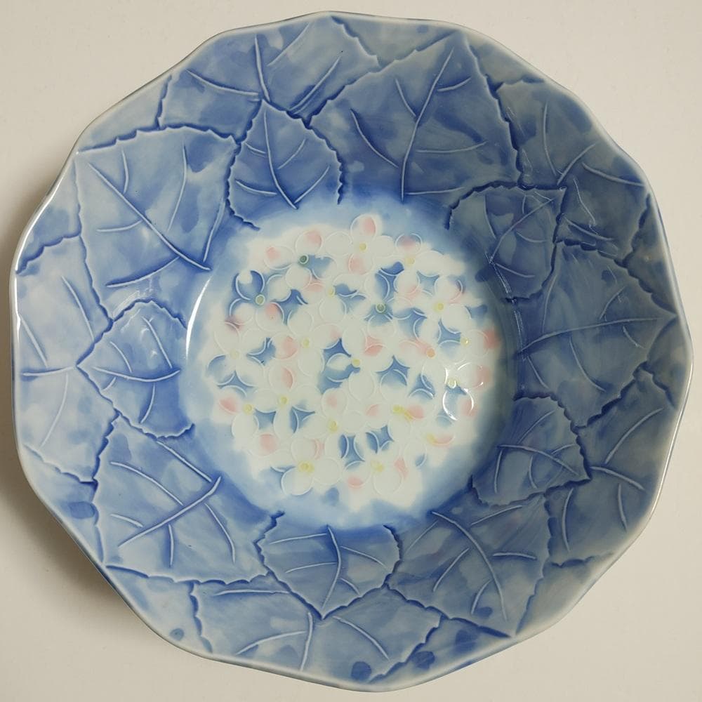 陶磁器 2枚セット★有田焼? 刻印 鉢 白 青 花文様 和食器 磁器 大鉢 日本