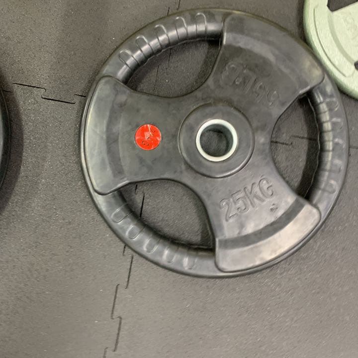 3グリップラバープレート  25kg 4枚
