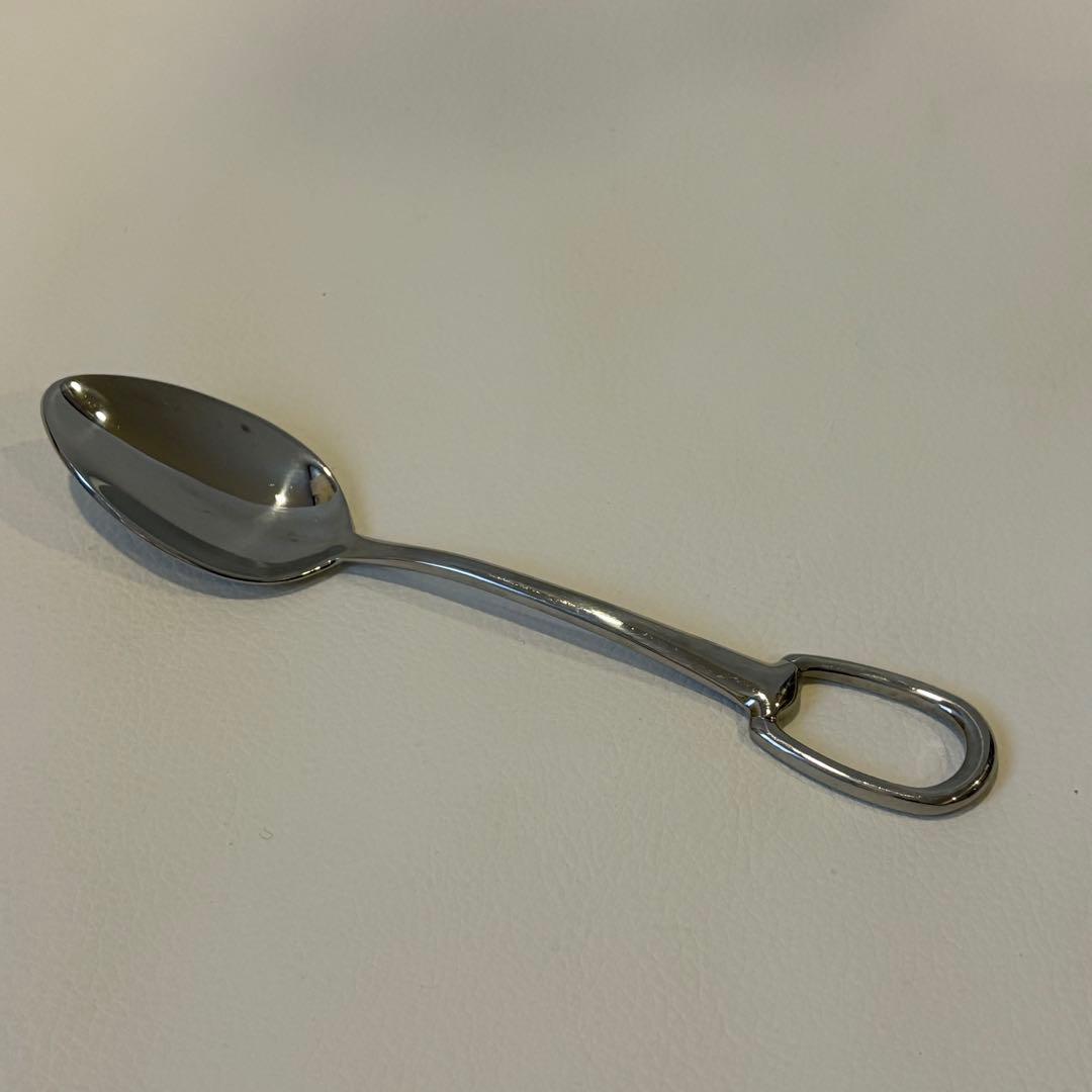 美品 エルメス アトラージュ　ティスプーン ステンレススティール A