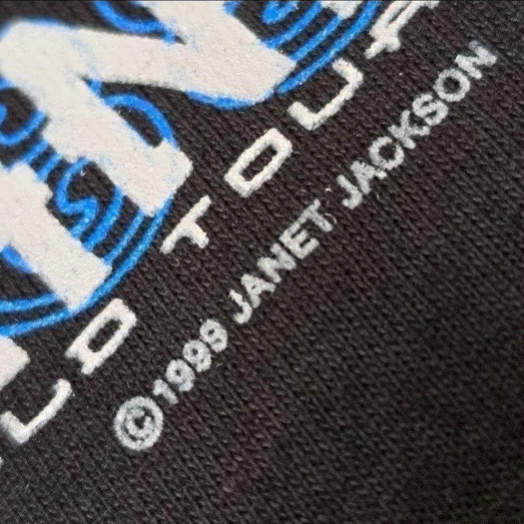 激レア 90s ジャネットジャクソン 1999年ワールドツアー L 両面 墨黒