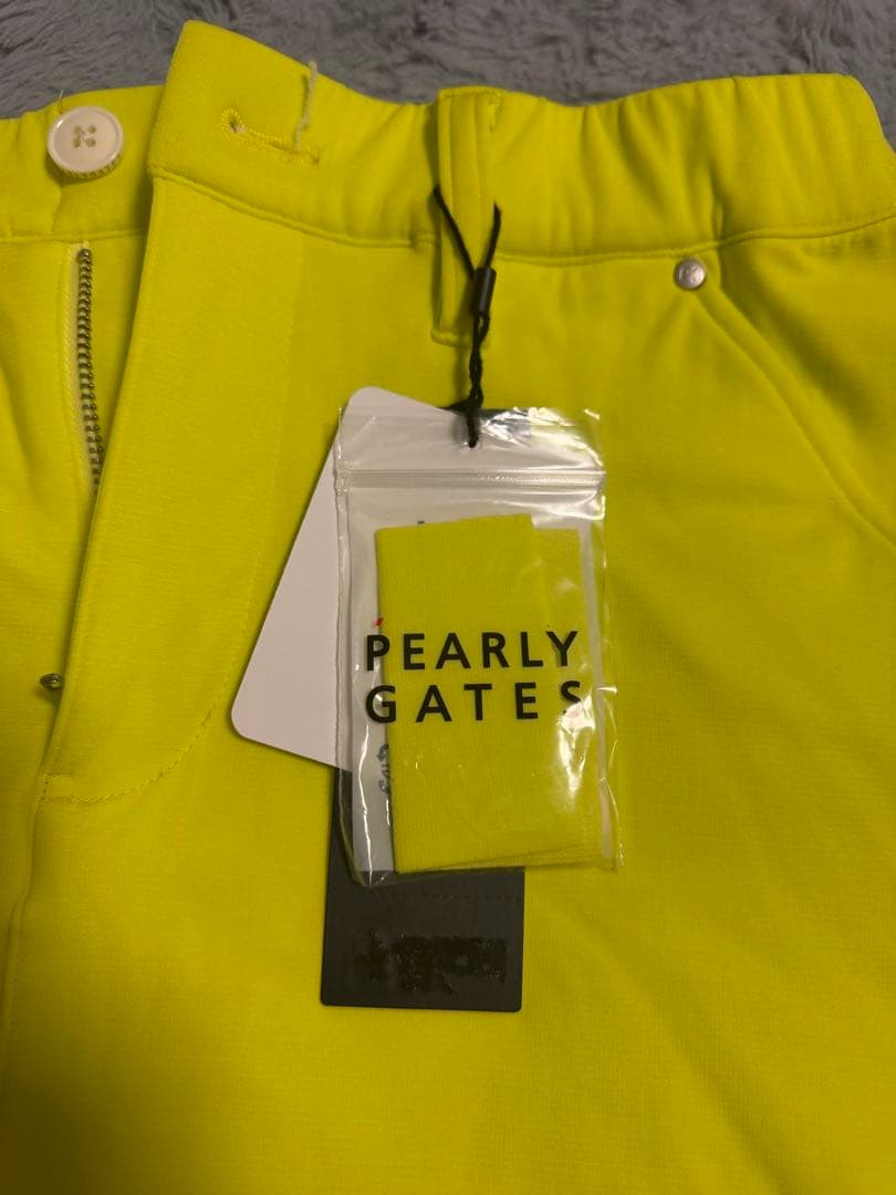 PEARLY GATES 蛍光イエロー スカート 新品
