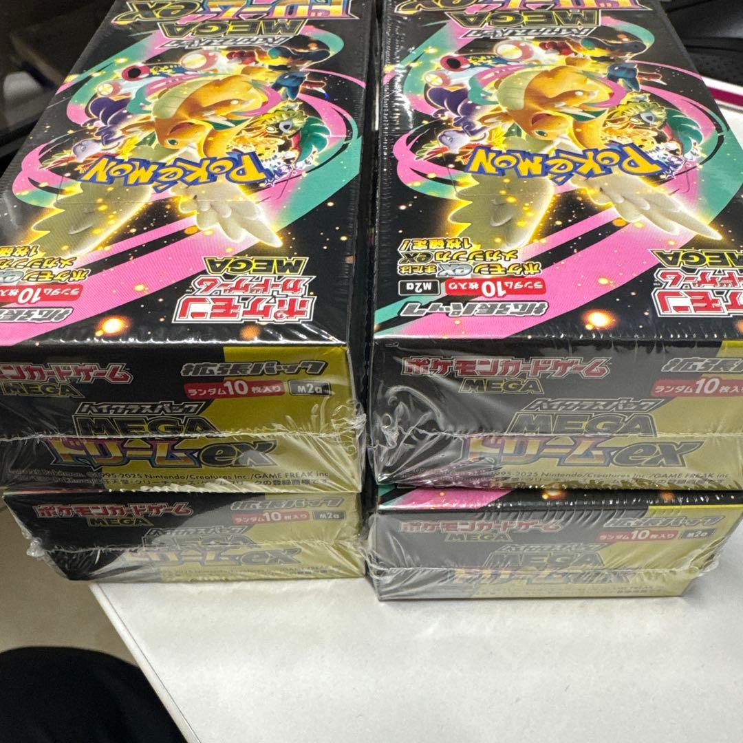 ポケモンカードゲーム MEGAドリームEX 4box シュリンク付き