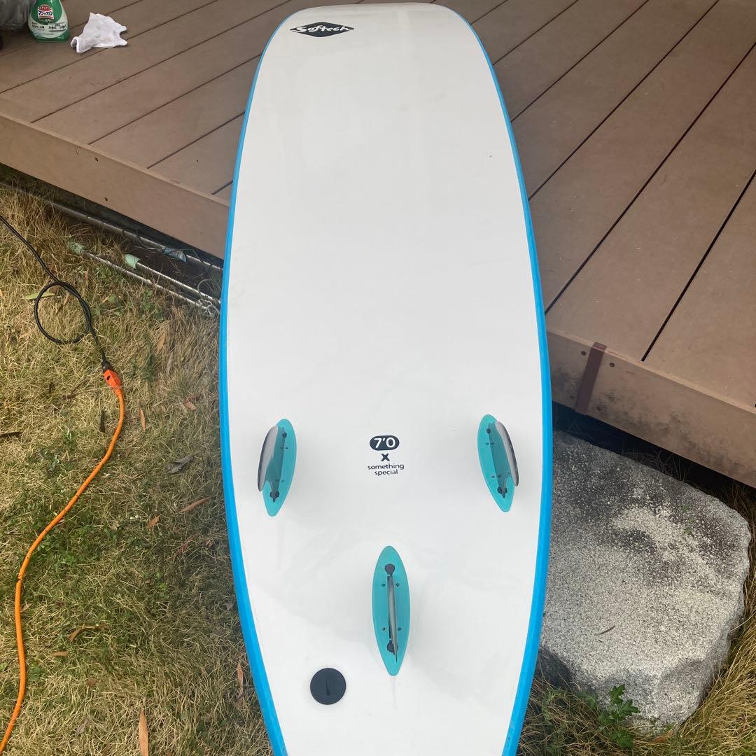 Softech ソフテック 7'0ft ファンボード 3フィン ブルー【手渡し】