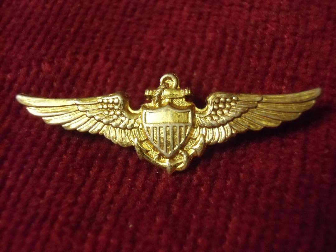 ★１９４０年代＊アメリカ軍＊海軍＊パイロット章（実物）