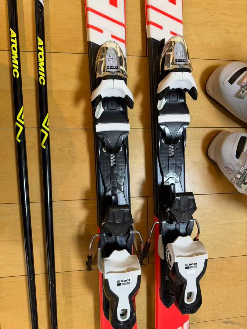 ロシニョール　レディース　スキー３点セット　板140センチ　ブーツ23.5センチ
