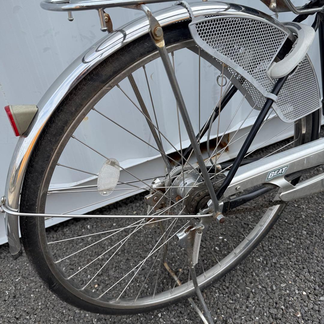 【都内/千葉引取】ブリヂストン製自転車 27インチ カゴ/鍵/5段変速付