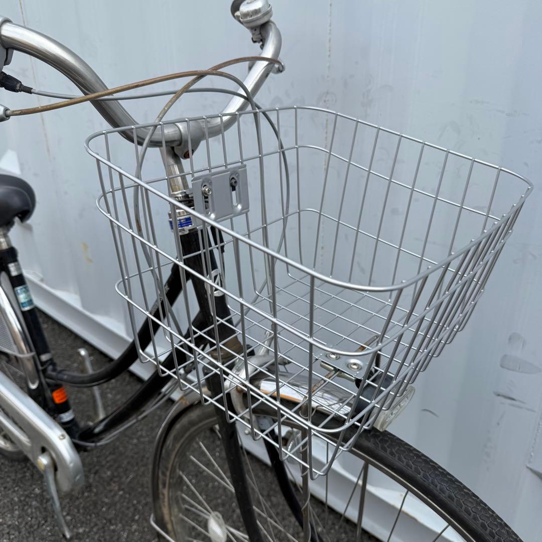 【都内/千葉引取】ブリヂストン製自転車 27インチ カゴ/鍵/5段変速付