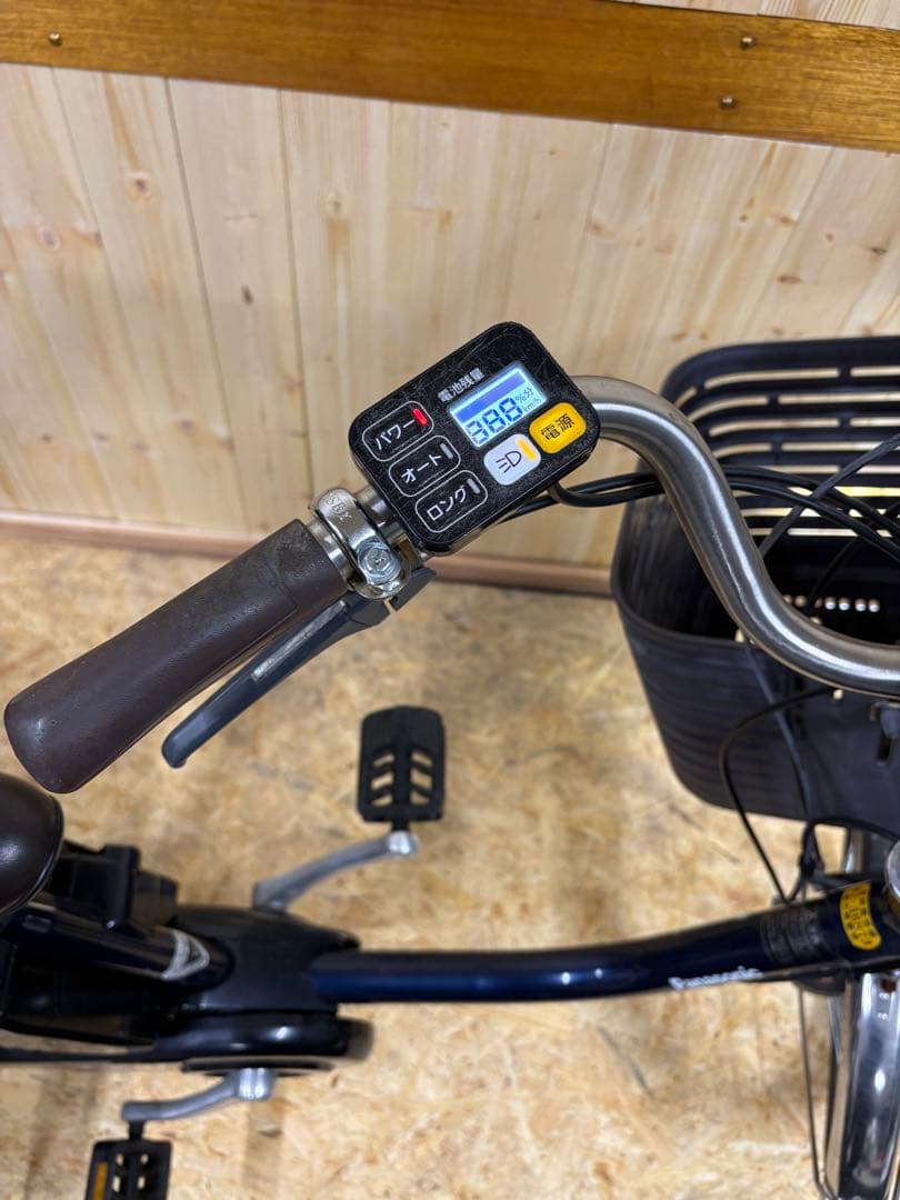 【美品】Panasonic 電動アシスト三輪車 ネイビー