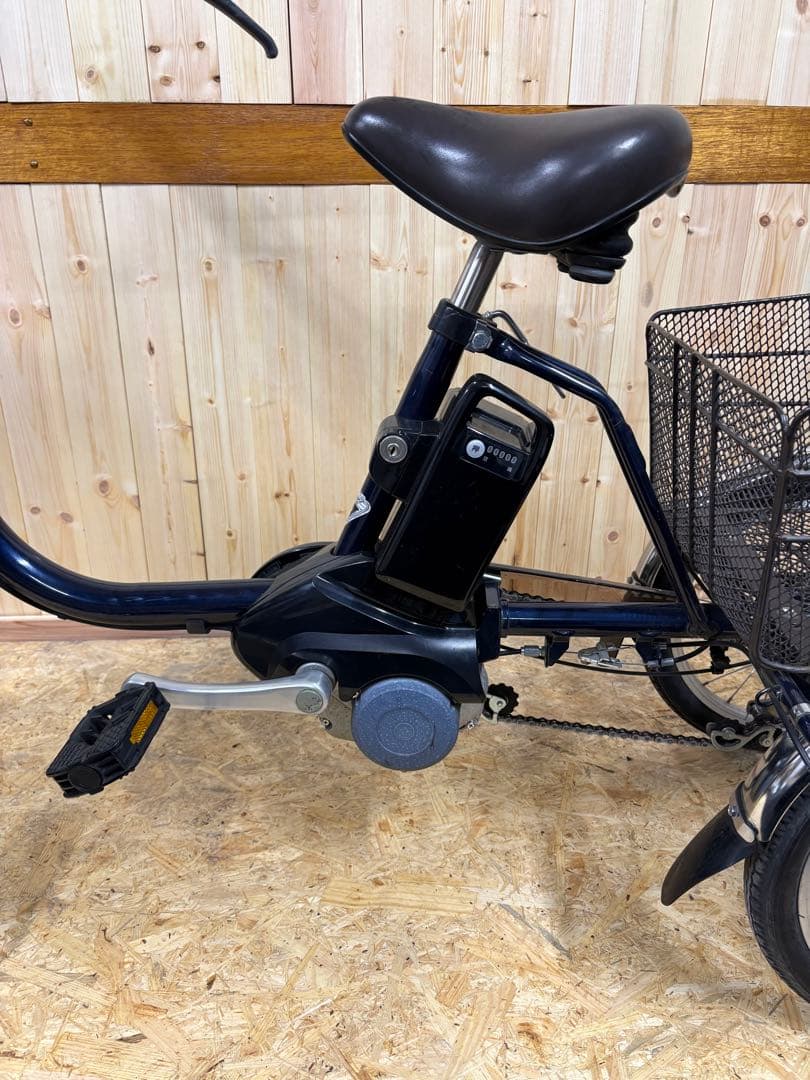 【美品】Panasonic 電動アシスト三輪車 ネイビー