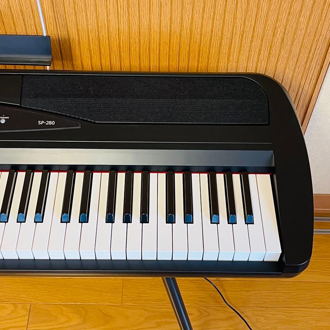 【極美品】KORGコルグ SP-280-BK 電子ピアノ 88鍵 ソフトケース付