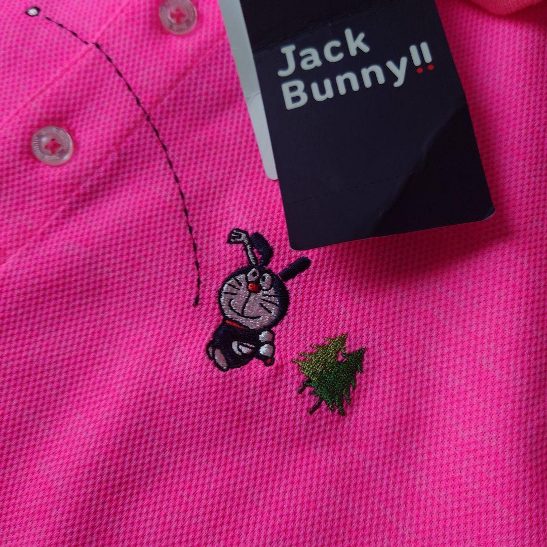 Jack Bunny!! ピンクポロシャツ ゴルフ刺繍