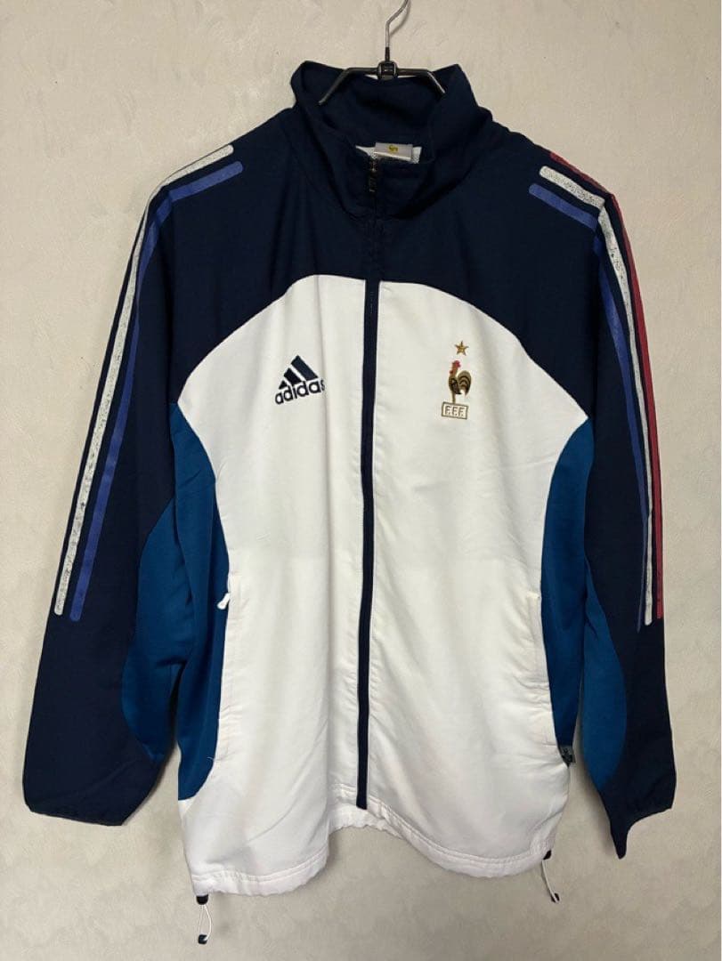 adidas アディダス フランス代表 ナイロンジャケット Mサイズ メッシュ