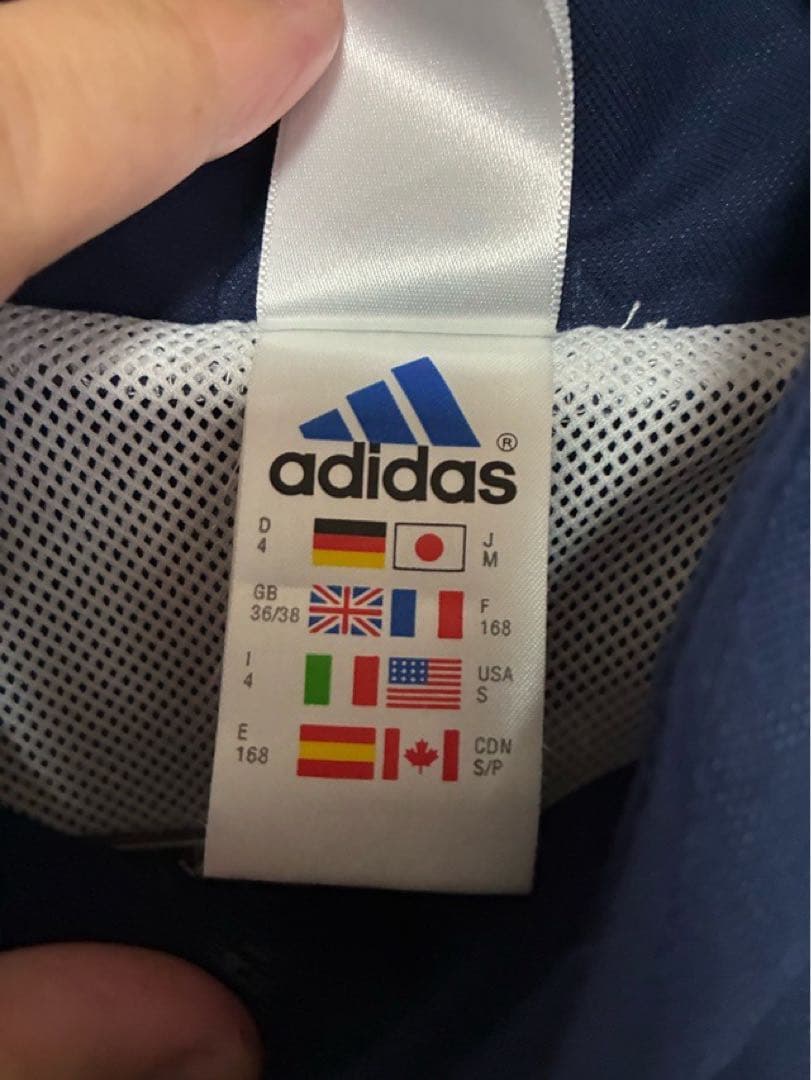 adidas アディダス フランス代表 ナイロンジャケット Mサイズ メッシュ