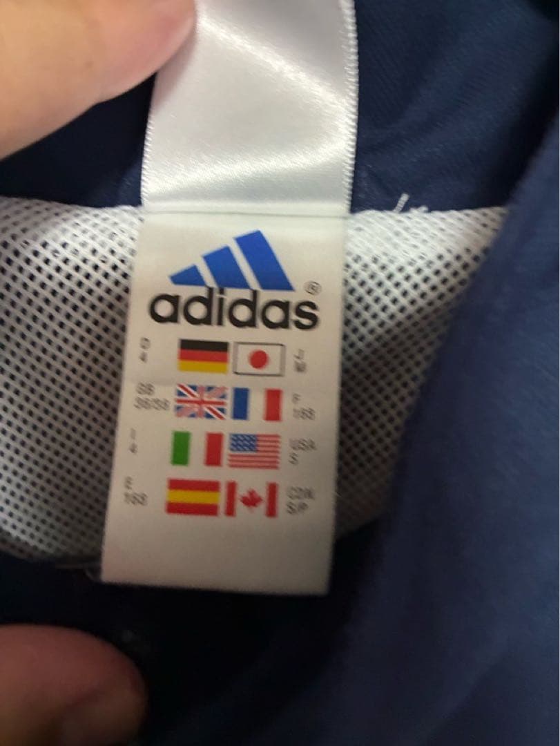 adidas アディダス フランス代表 ナイロンジャケット Mサイズ メッシュ